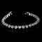 *Fine Jewelry 14KT. White Gold, Custom Made, 10.00CT Round Brilliant Cut Diamond Bracelet
