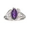 APP: 0.5k Fine Jewelry Designer Sebastian, 1.60CT Amethyst And White Topaz Sterling Silver Ring