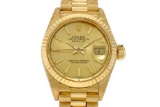 *Ladies Rolex Oyster Perpetual Datejust President Gold Watch -P-