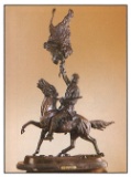 *Very Rare Small Buffalo Signal Bronze by Frederic Remington 14'''' x 10''''  -Great Investment-