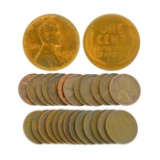 (25) Assorted 1940-1950 Wheat Pennies Coin