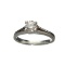 APP: 2.3k 14KT. White Gold, 0.50CT Round Cut Diamond Ring