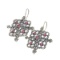 APP: 0.9k Fine Jewelry Designer Sebastian 1.40CT Round Cut Ruby and Sterling Silver Dangle Earrings