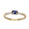 APP: 0.7k Fine Jewelry 14KT. Gold, 0.28CT Blue Sapphire And Diamond Ring