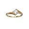 APP: 1k Fine Jewelry, Designer Sebastian 14KT. Gold, 0.55CT Aquamarine And Diamond Ring