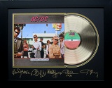 *Rare ACDC Dirty Deeds Done Dirt Cheap Album Cover and Gold Record Museum Framed Collage - Plate Sig