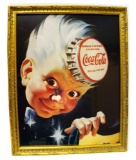 Museum Framed Coca-Coca Advertising  16x19.75