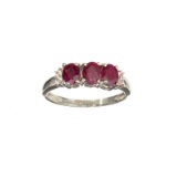 APP: 0.5k Fine Jewelry 1.50CT Ruby And White Sapphire Sterling Silver Ring