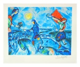 MARC CHAGALL Lovers Over Paris, LXII of CCLXXV