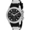 Mathey Tissot Men's Classic Round Stainless Steel Case Black Dial Sapphire Screw Down Quartz Watch (