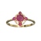 APP: 0.7k Fine Jewelry 14KT. Gold, 0.55CT Ruby And Diamond Ring