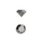 APP: 0.2k 0.31CT Round Cut Black Diamond Gemstone