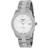 Tissot Men's PR 100 Round Stainless Steel Case White Dial Sapphire Push/Pull Quartz Watch (Vault_M)