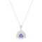 APP: 21.8k 5.07ct DARK Tanzanite and 2.30ctw Diamond 14KT White Gold Pendant/Necklace (Vault_R15_600