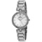 Mathey Tissot Women's Classic Round Stainless Steel Case Silver Dial Sapphire Push/Pull Quartz Watch