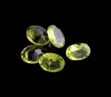 APP: 1k 5.12CT Oval Cut Green Peridot Parcel