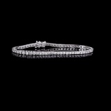 APP: 5.1k *Fine Jewelry 18KT. White Gold, Custom Made 2.02CT Round Brilliant Cut Diamond Tennis Brac