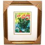 Chagall (After) 'Les Roses' Museum Framed Giclee-Ltd Edn