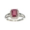 APP: 0.9k Fine Jewelry 1.98CT Red Ruby And White Sapphire Sterling Silver Ring