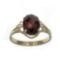 APP: 0.6k Fine Jewelry 14KT. Gold, 3.21CT Oval Cut Red Almandite Garnet Ring