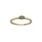APP: 0.6k Fine Jewelry 14KT. Gold, 0.15CT Green Emerald And Diamond Ring