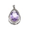 APP: 1.2k Fine Jewelry 11.45CT Purple Amethyst And White Sapphire Sterling Silver Pendant
