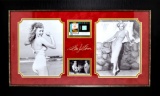 *Rare Marilyn Monroe with Authentic Swatch of Clothing Museum Framed Collage - Plate Signed