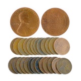 (25) Assorted 1920's Wheat Pennies Coin