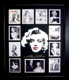 *Rare Marilyn Monroe Laser Cut Mat Museum Framed Collage - Plate Signed