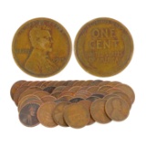 (50) 1910 to 1919 Wheat Penny Coins - Great Investment -