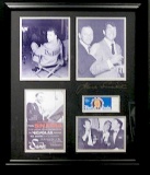 *Rare Frank Sinatra Museum Framed Collage - Plate Signed