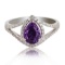 APP: 8k 1.49ct UNHEATED Pinkish Purple Sapphire and 0.33ctw Diamond Platinum Ring (GIA CERTIFIED) (V