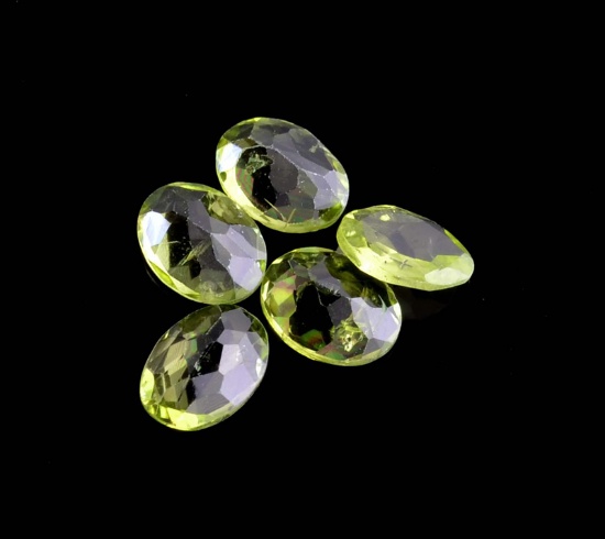 APP: 1.1k 5.54CT Oval Cut Green Peridot Parcel