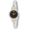 Movado Women's Kara Round Stainless Steel Case Black Dial Sapphire Push/Pull Quartz Watch (Vault_M)
