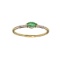 APP: 0.4k Fine Jewelry 14KT. Gold, 0.12CT Green Emerald And Diamond Ring