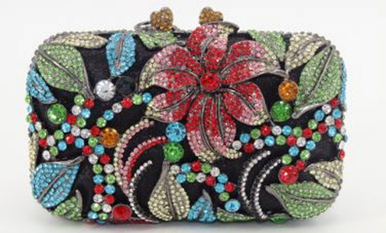 *Rare Exquisite Swarovski Crystal Element Handbag by Christal Couture "Alluring Jewels Speak Louder