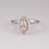 APP: 8.3k 14KT. Two Tone Gold, 1.14CT Diamond Ring (NG R11163)