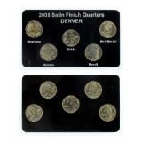 2008-D U.S. Commemorative (5pc) Quarters Satin Finish Edition Coins Set