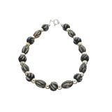 Fine Jewelry Designer Sebastian, Bead And Sterling Silver Bracelet