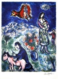 MARC CHAGALL Sur La Route De Village, 437 of 500
