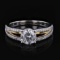 APP: 2.4k 1.32ct CENTER Diamond 18KT White Gold Ring (1.64ctw Diamonds) (Vault_R15_24397)