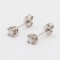 Gorgeous 14KT White Gold 0.25CT Diamond Stud Earrings -Great Investment or Gift