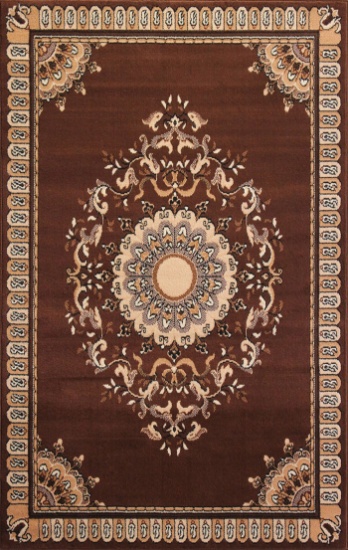 Gorgeous 5x8 Emirates (1515) Brown Rug High Quality  (No Sold Out Of Country)