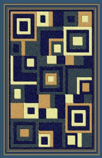 Gorgeous 4x6 Emirates Blue 508 Rug  Plush, High Quality  (No Rug Sold Out Of Country)
