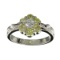 APP: 0.6k Fine Jewelry Designer Sebastian 1.34CT Round Cut Swiss Cubic Zirconia And Platinum Over St