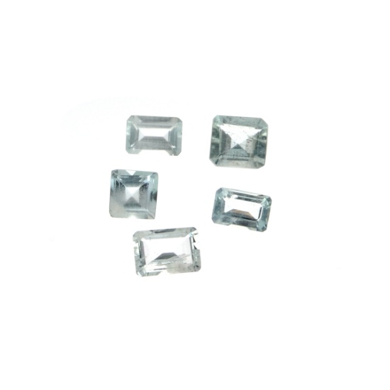 APP: 1.3k 3.18CT Rectangular Cut Aquamarine Parcel