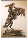 *Very Rare Small Bronco Buster Bronze by Frederic Remington 10'''' x 7.5'''' -Great Investment- (SKU