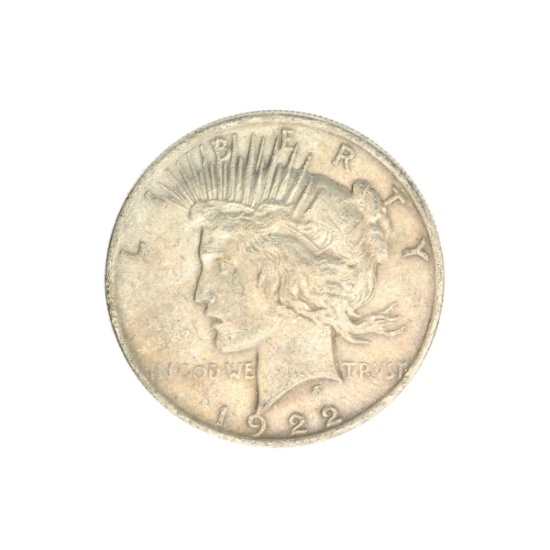 1922 U.S. Peace Type Silver Dollar Coin