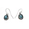 Rare Designer Sebastian Vintage, Blue Topaz And Sterling Silver Earrings