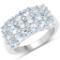 Gorgeous Sterling Silver 2.16CT Blue Topaz Ring App. $490 - Great Investment - Graceful Piece!